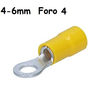 Capicorda a Occhiello Giallo 4-6mm Foro 4